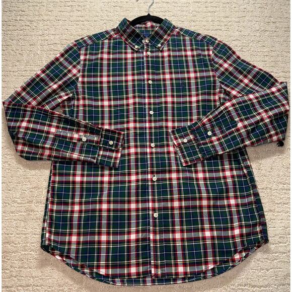Ralph Lauren Boys XL 18/20 Classic Fit Plaid Button Down Long Sleeve Shirt - Picture 1 of 8